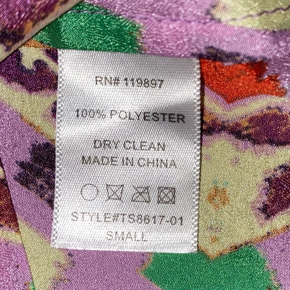 Collective Concepts Sleeveless Blouse Abstract Print Small - Picture 5 of 9